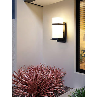 Ishaaris Applique Murale Métal Verre Extérieure Moderne