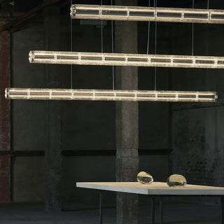 Lyliris Suspension Linéaire en Verre Minimaliste