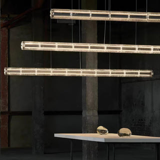Lyliris Suspension Linéaire en Verre Minimaliste