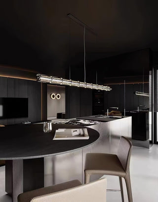 Lyliris Suspension Linéaire en Verre Minimaliste