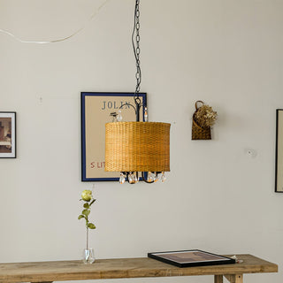 Avnoren Suspension Cristal Naturel Vintage