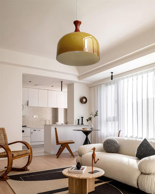 Lioraer Suspension Lampe Rétro en Verre
