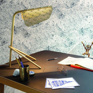 Lattice Lampe de Table Géométrique en Or