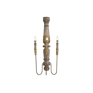 Vevenir Applique Murale Bois Bougie Vintage