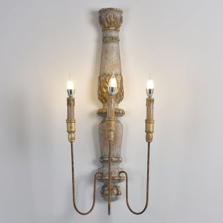 Vevenir Applique Murale Bois Bougie Vintage