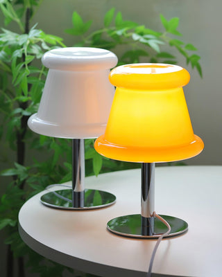 Vodor Retro Glass Table Lamp-Neutral Decor