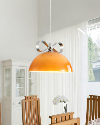 Lustra Suspension Verre Ambre Salle à Manger