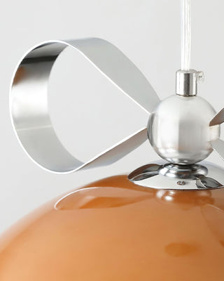 Lustra Suspension Verre Ambre Salle à Manger