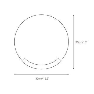 Avsolisra Applique Murale Ronde Albâtre Minimaliste
