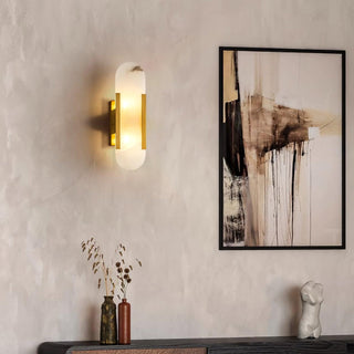 Corvina Applique Murale Oblongue en Albâtre