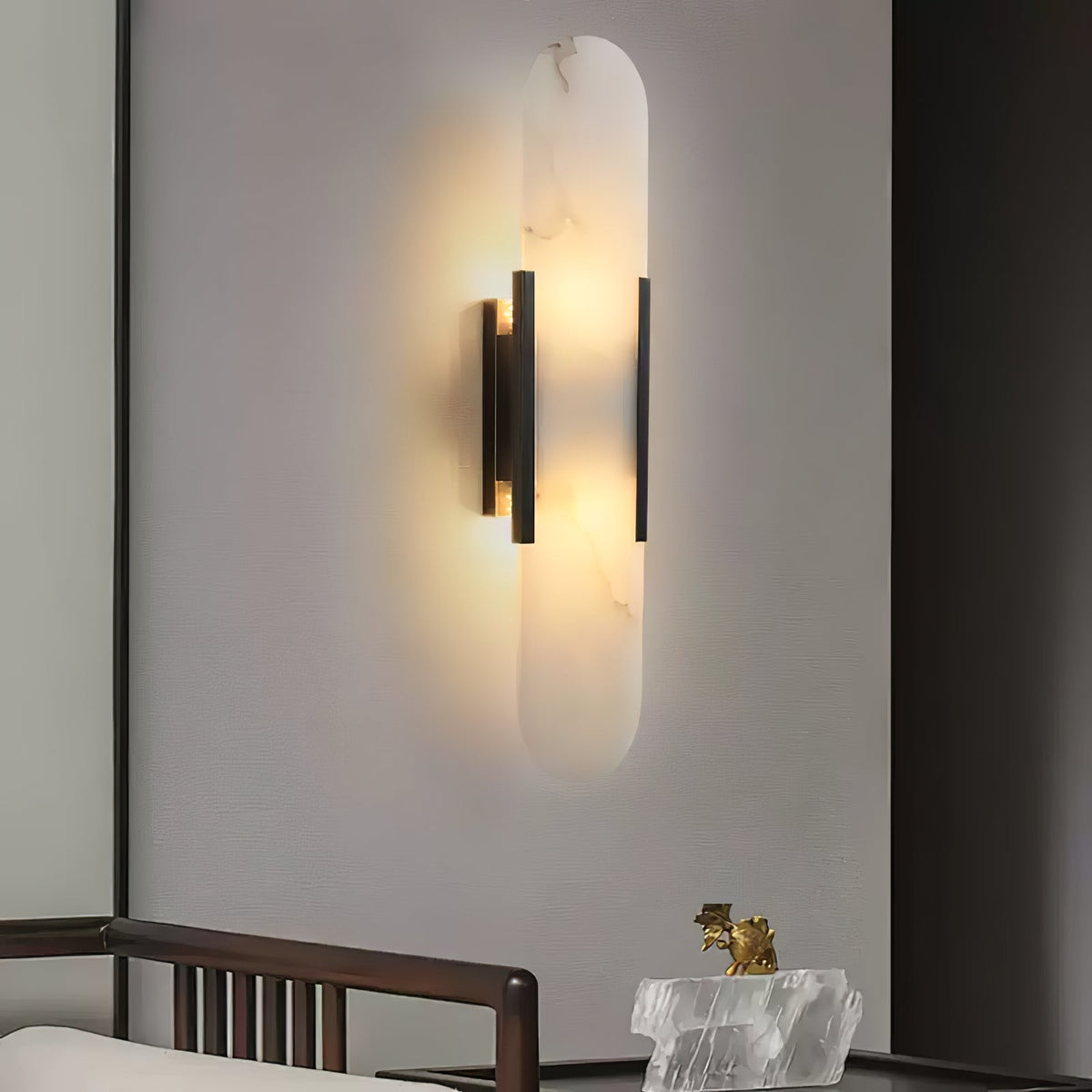 Sororis Applique Murale Oblongue en Albâtre