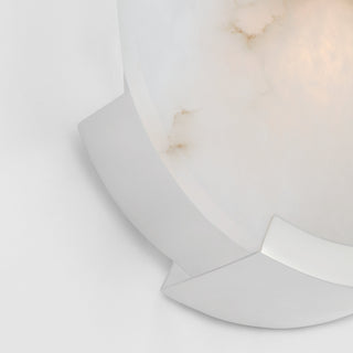 Avsolisra Applique Murale Ronde Albâtre Minimaliste