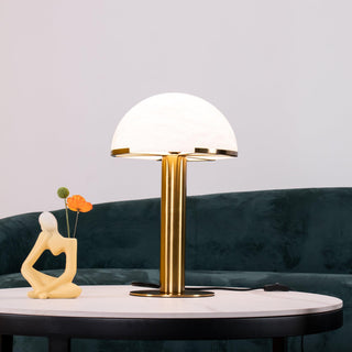 Ibera Lampe de Table en Albâtre et Métal
