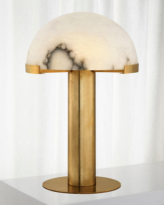Ibera Lampe de Table en Albâtre et Métal