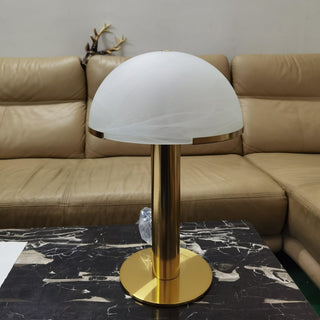 Ibera Lampe de Table en Albâtre et Métal