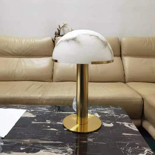 Ibera Lampe de Table en Albâtre et Métal
