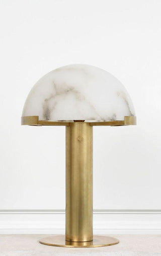 Ibera Lampe de Table en Albâtre et Métal
