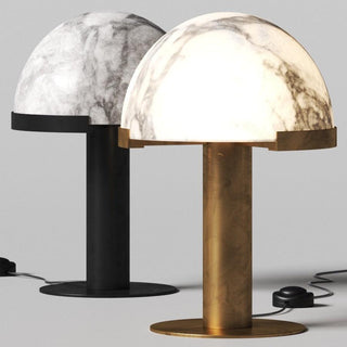 Ibera Lampe de Table en Albâtre et Métal