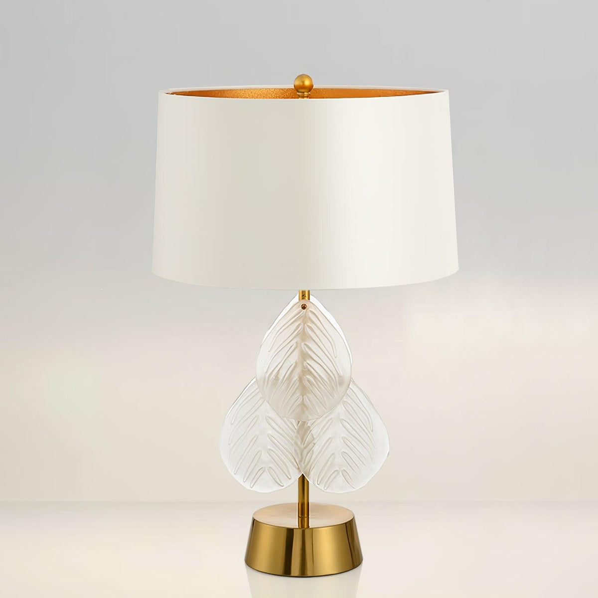 Elara Elegant Glass Table Lamp-Neutral Decor