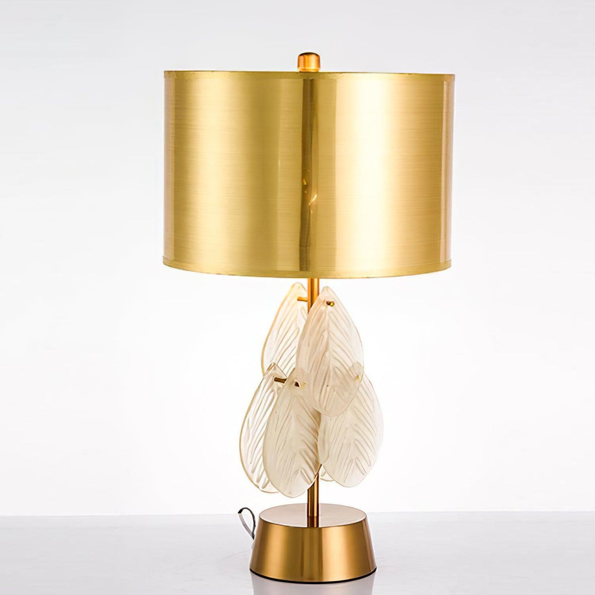 Elara Elegant Glass Table Lamp-Neutral Decor