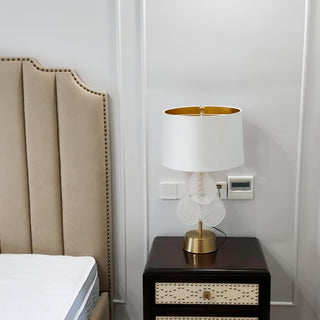 Elara Elegant Glass Table Lamp-Neutral Decor