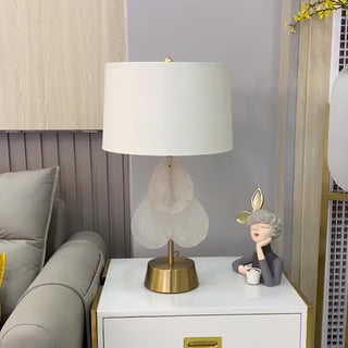 Elara Elegant Glass Table Lamp-Neutral Decor