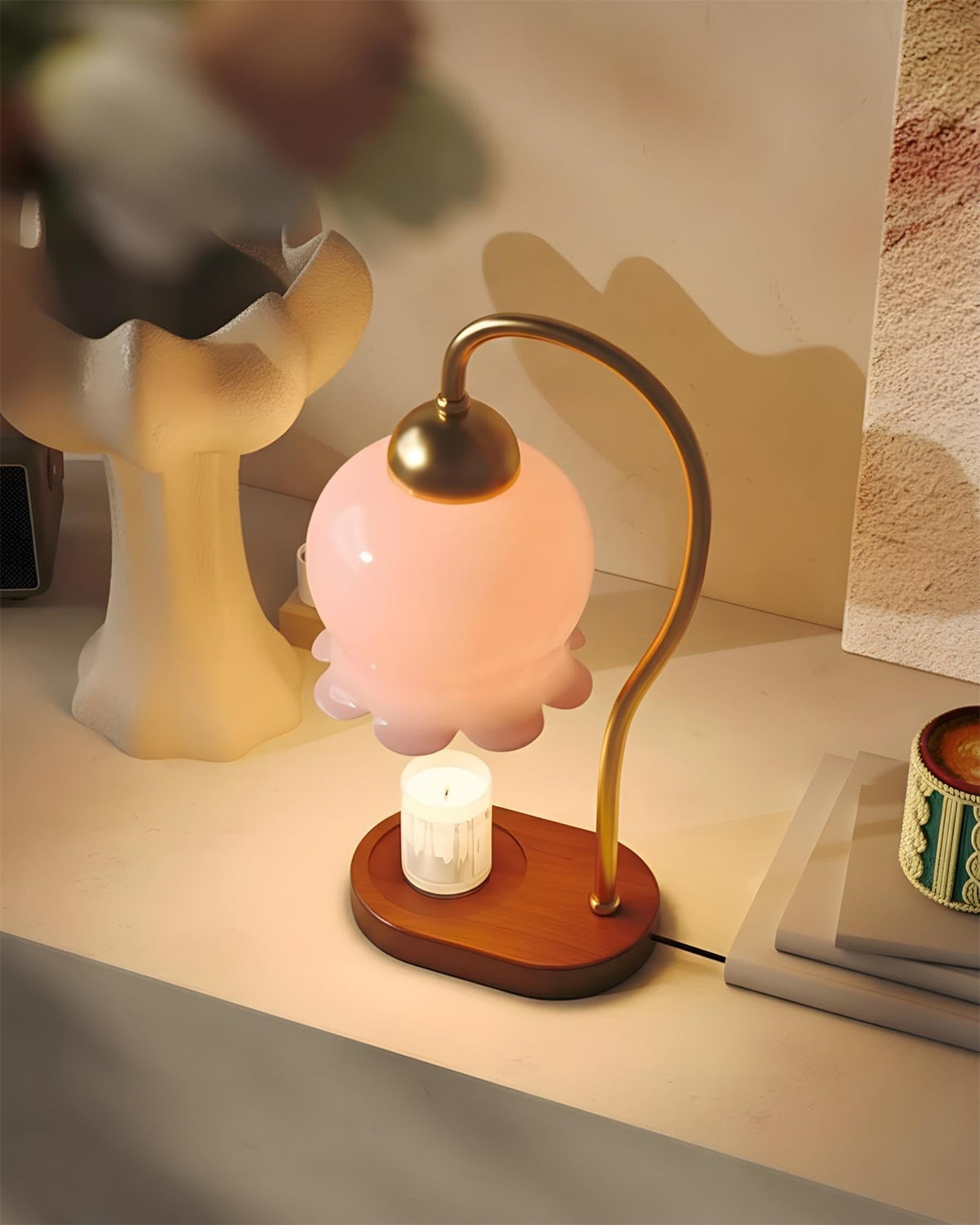 Lioreria Lampe de Table Chauffe-Parfums
