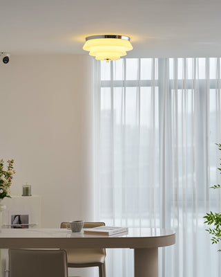 Tiered Glass Ceiling Light-Neutral Decor