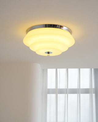 Tiered Glass Ceiling Light-Neutral Decor
