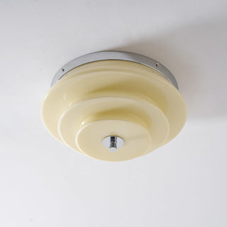 Tiered Glass Ceiling Light-Neutral Decor