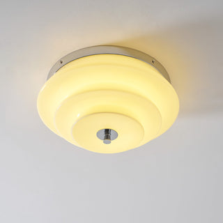 Tiered Glass Ceiling Light-Neutral Decor