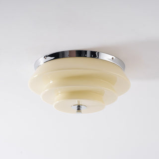 Tiered Glass Ceiling Light-Neutral Decor