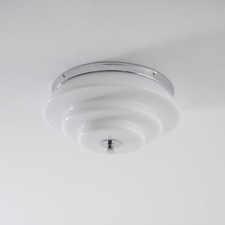 Tiered Glass Ceiling Light-Neutral Decor