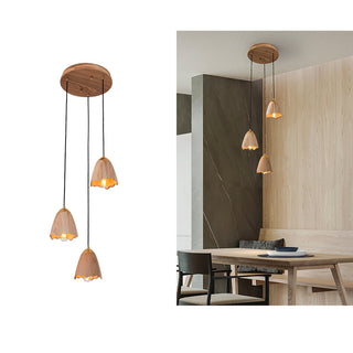 Ilvenel Suspension Moderne Minimaliste en Bois