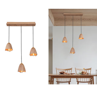 Ilvenel Suspension Moderne Minimaliste en Bois