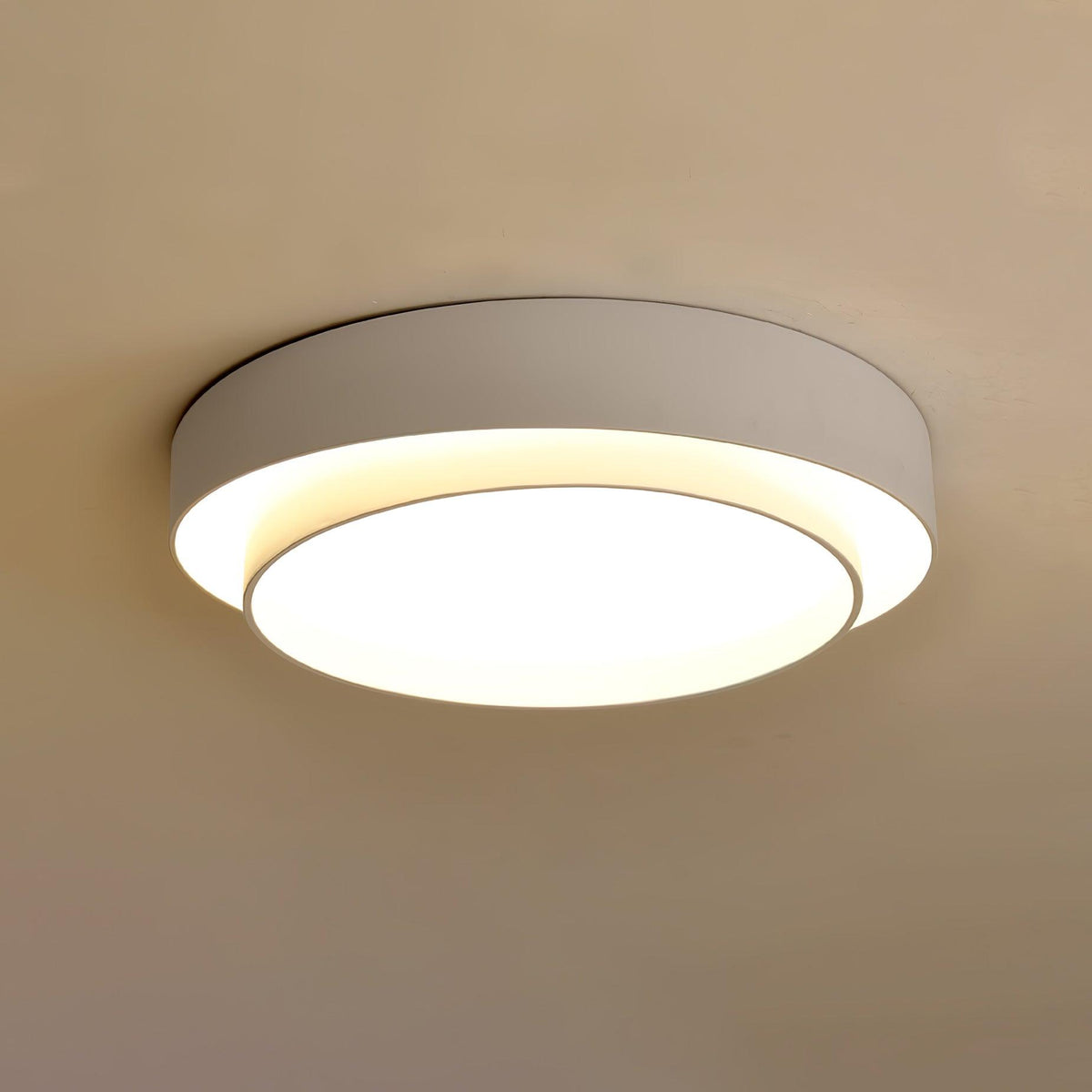 Orina Plafonnier design cylindrique à double anneau