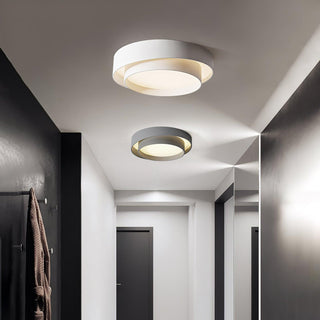 Orina Plafonnier design cylindrique à double anneau