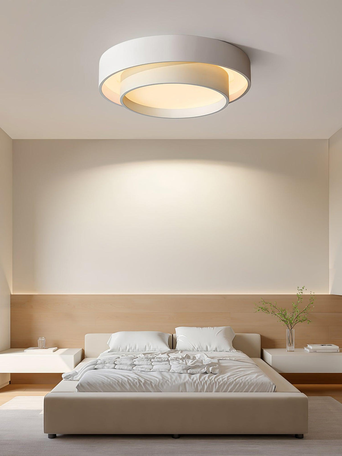 Velaline Plafonnier Double Couche Cylindre Moderne