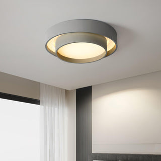 Orina Plafonnier design cylindrique à double anneau
