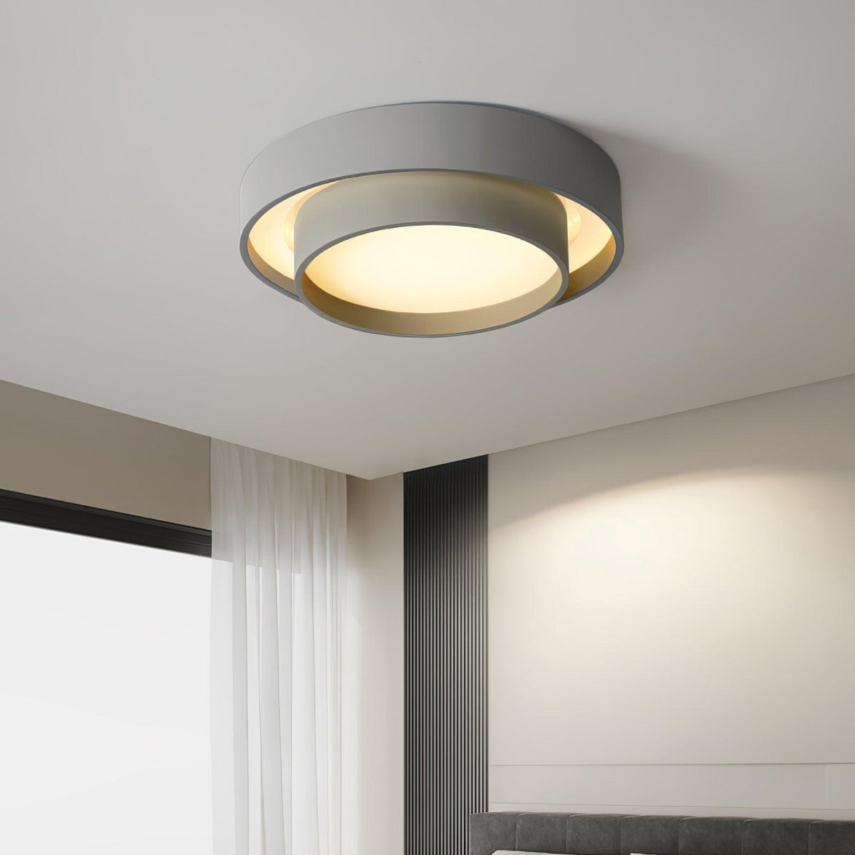 Arux Plafonnier Circulaire Art Déco Nordique