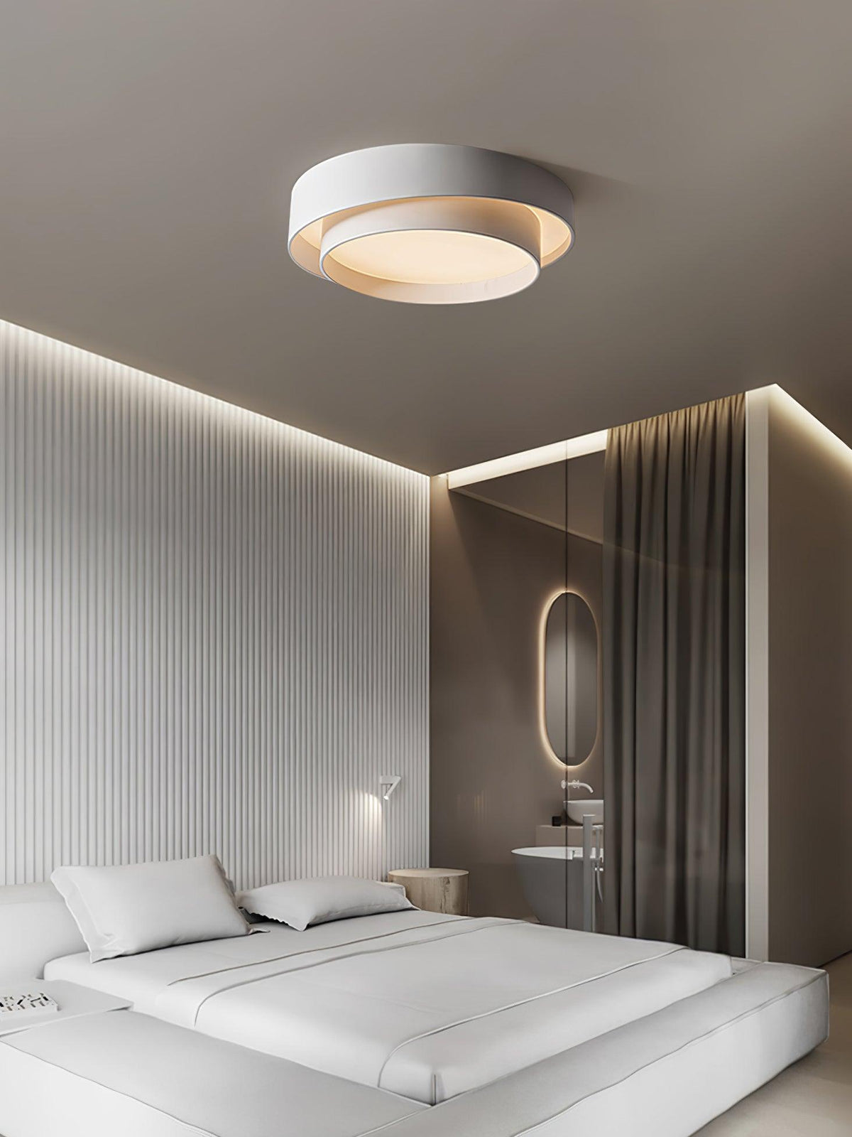 Velaline Plafonnier Double Couche Cylindre Moderne