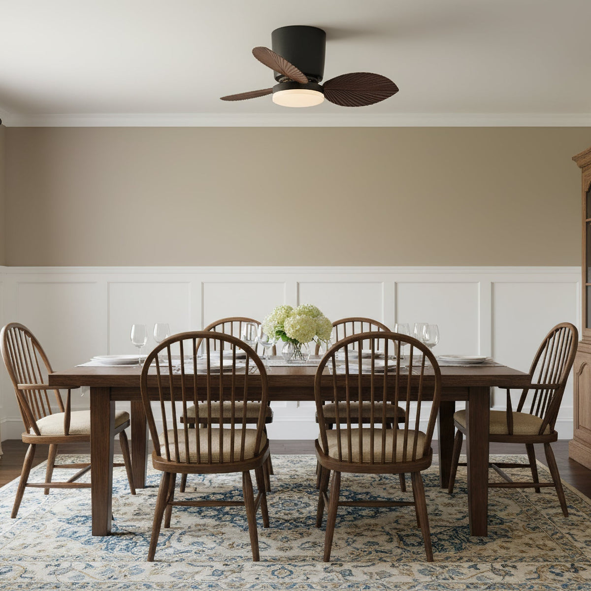 The vibrant, colorful version of the Melorie Ceiling Fan Light.