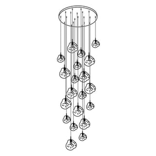 Milo Suspension Soufflé Cluster Irrégulier Sculptural