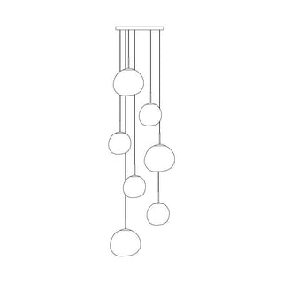 Milo Suspension Soufflé Cluster Irrégulier Sculptural