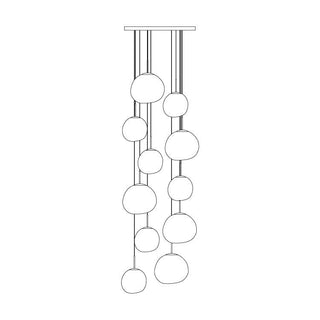 Milo Suspension Soufflé Cluster Irrégulier Sculptural