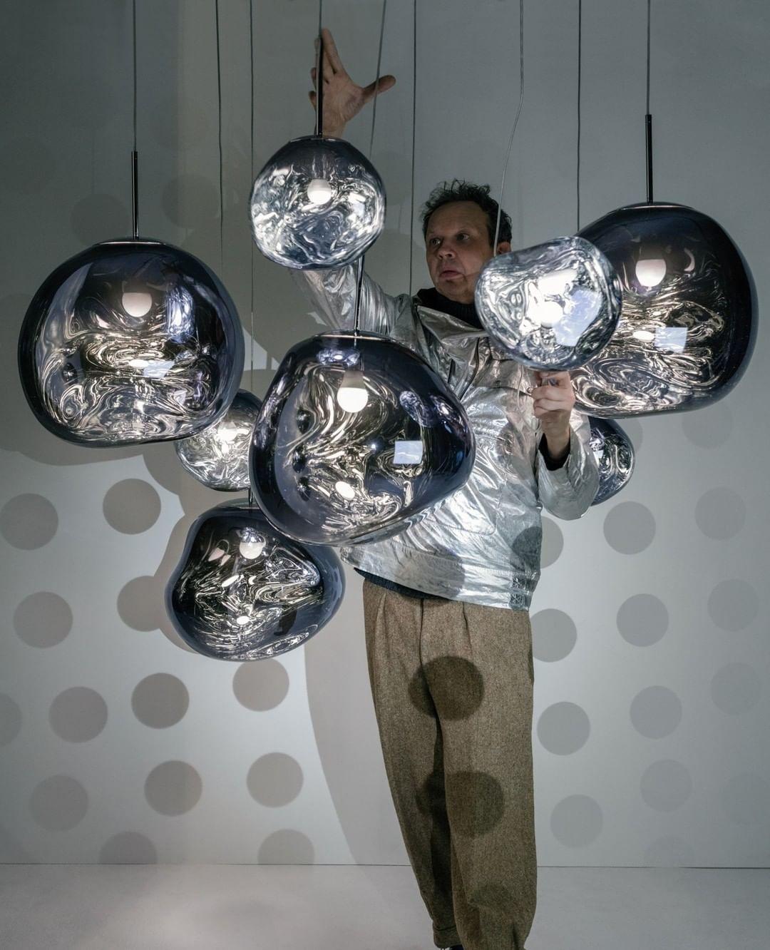 Multi Lava Round Pendant Lamp-Neutral Decor
