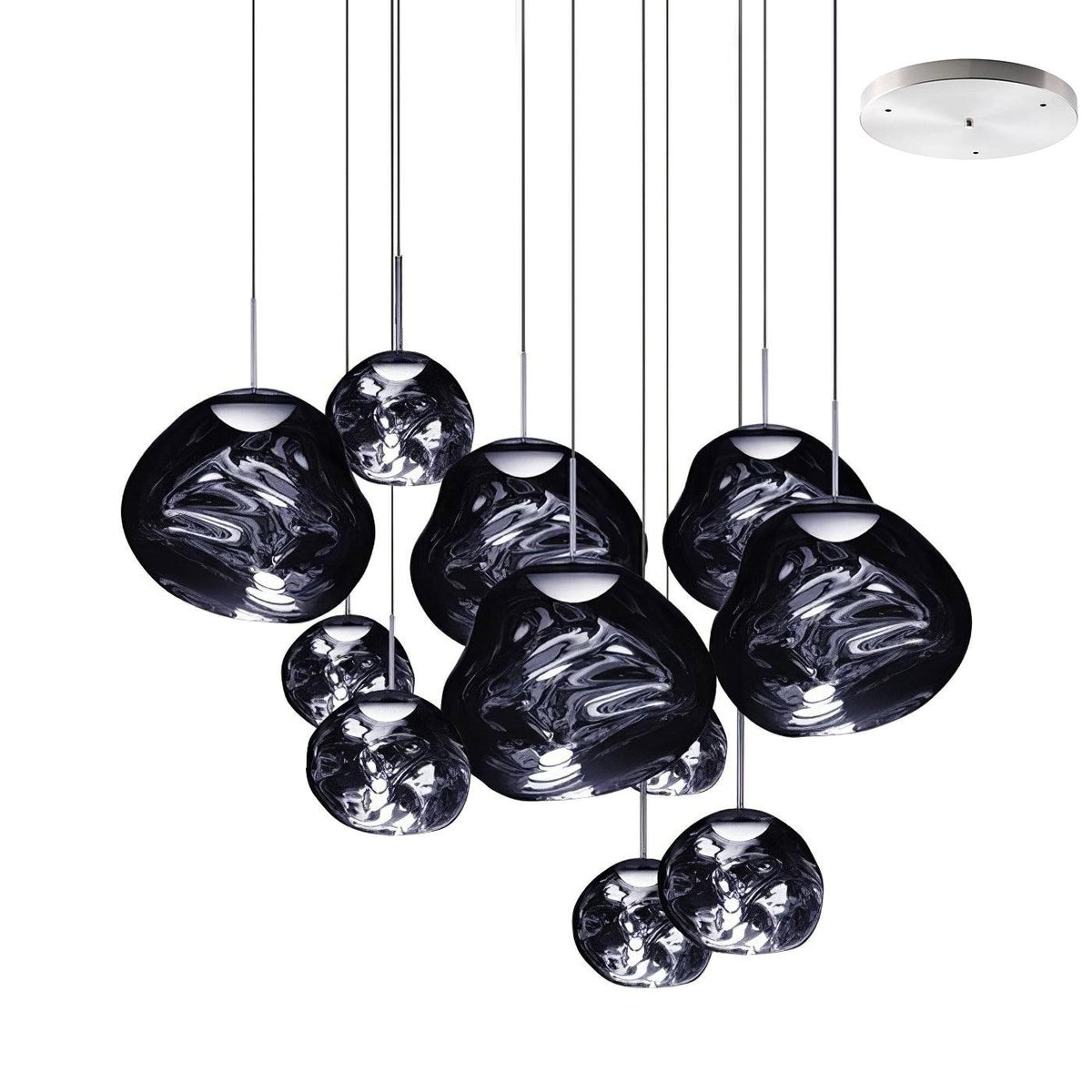 Multi Lava Round Pendant Lamp-Neutral Decor