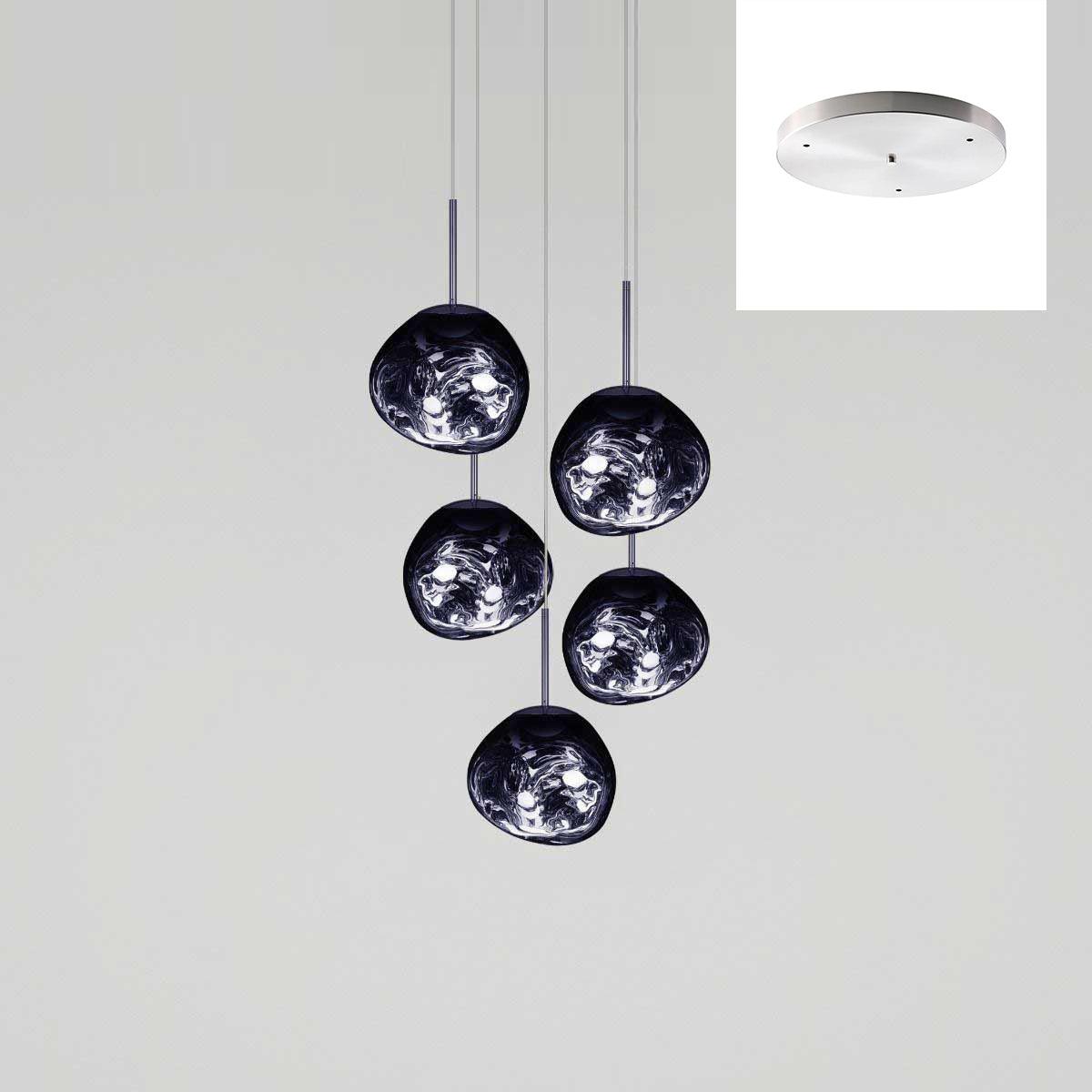 Multi Lava Round Pendant Lamp-Neutral Decor