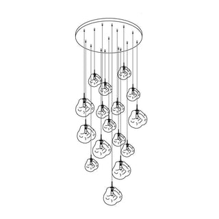 Milo Suspension Soufflé Cluster Irrégulier Sculptural