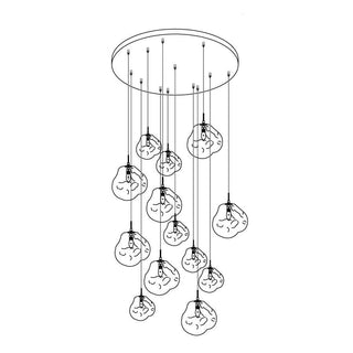 Milo Suspension Soufflé Cluster Irrégulier Sculptural